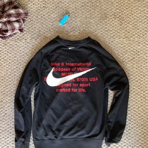 Double swoosh nike goddess of victory sweater!